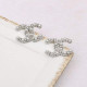 White Fashion Celebrities Patchwork Pearl Earrings