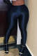Black Fashion Casual Solid Basic Skinny High Waist Pencil Trousers