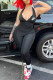 Black Fashion Casual Print Patchwork V Neck Jumpsuits