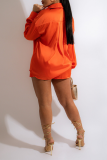 Green Fashion Solid Patchwork Turndown Collar Long Sleeve Two Pieces