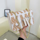 Cream White Fashion Street Letter Chains Bags