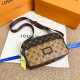 Brown Fashion Street Print Patchwork Bags