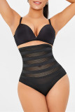 Black Fashion Sexy Solid Patchwork See-through Bustiers