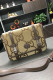 Khaki Fashion Casual Letter Patchwork Bags