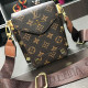 Dark Brown Fashion Vintage Print Patchwork Bags