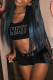 Black Fashion Casual Print Letter U Neck Sleeveless Two Pieces