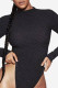 Black Fashion Sexy Print Patchwork Swimwears