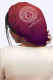 Burgundy Fashion Living Print Letter Hat