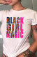Rose Red Fashion Casual Letter Print Basic O Neck T-Shirts