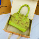 Light Green Fashion Street Letter Hot Drill Bags