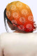 Orange Fashion Living Print Letter Hat
