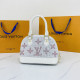 White Fashion Street Letter Hot Drill Bags