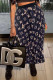 Black Fashion Casual Print Patchwork Type A Bottoms
