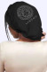 Black Fashion Living Print Letter Hat