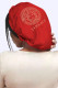 Red Fashion Living Print Letter Hat