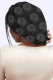 Black Fashion Living Print Letter Hat