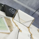 White Fashion Street Letter Chains Bags
