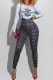 Multicolor Fashion Street Print Patchwork Letter O Neck Short Sleeve Two Pieces