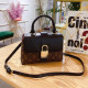 Black Fashion Street Letter Patchwork Bags