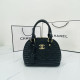 Black Fashion Street Solid Letter Bags