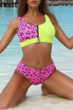 Leopard Print Sexy Print Patchwork Swimwears