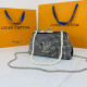Silver Fashion Celebrities Letter Hot Drill Bags