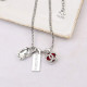 White Fashion Simplicity Letter Chains Necklaces