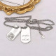 White Fashion Simplicity Letter Chains Necklaces