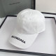 White Fashion Street Letter Embroidered Hat