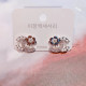 Silver Fashion Elegant Patchwork Pearl Earrings
