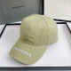 Green Fashion Street Letter Embroidered Hat