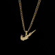 Golden Yellow Fashion Simplicity Geometric Chains Necklaces