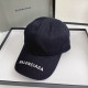 Black Fashion Street Letter Embroidered Hat