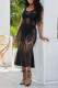 Black Sexy Solid Hollowed Out Patchwork Swimwears Cover Up