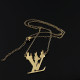 Gold Fashion Simplicity Letter Chains Necklaces