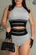 Silver Sexy Print Letter U Neck Sleeveless Two Pieces