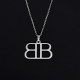 White Fashion Simplicity Letter Chains Necklaces