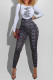 Multicolor Fashion Street Print Patchwork O Neck Long Sleeve Two Pieces