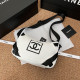 White Fashion Simplicity Letter Patchwork Bags