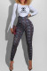 Multicolor Fashion Street Print Letter O Neck Long Sleeve Two Pieces