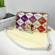 Burgundy Fashion Vintage Letter Chains Bags