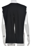 Black Sexy Print Hollowed Out O Neck T-Shirts