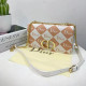Khaki Fashion Vintage Letter Chains Bags
