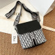 White Fashion Vintage Print Patchwork Bags