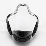 Black Fashion Casual Patchwork Mask