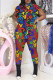 Black Fashion Casual Letter Print See-through Turndown Collar Two Pieces