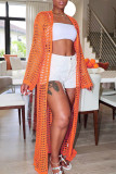 Black Sexy Solid Hollowed Out Patchwork Swimwears Cover Up