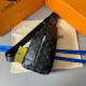 Black Fashion Street Letter Patchwork Bags