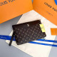 Brown Fashion Street Letter Patchwork Bags