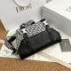 Black And White Fashion Vintage Letter Patchwork Bags